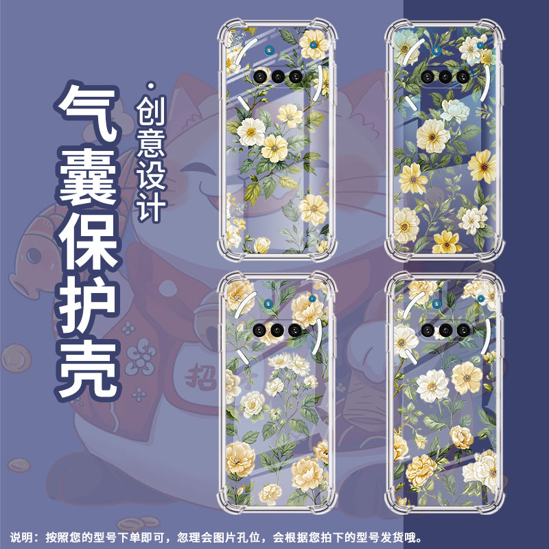 适用NothingPhone3手机壳Phone3A防摔复古花卉气囊壳Phone3A中国风NothingPhone3APro硅胶高级感保护套