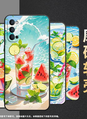 适用opporeno3手机壳10x纯黑色pccm00商务0pp0renoace保护套ace2硅胶西瓜冰饮reno2高级pckm70轻薄2f软壳