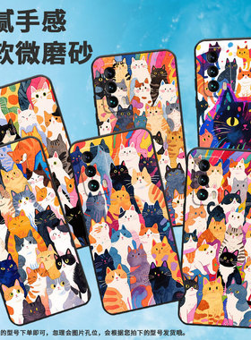 适用魅族15Plus手机壳M15抽象的猫咪16th高级感Meizu16全包边M192Q耐磨魅族18魅族18Pro个性16thPlus保护套