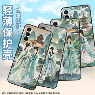 适用三星M02手机壳M04相伴而行SM M145F黑色M15硅胶M21s保护套 M105F全包边samsungM22磨砂壳M13防摔爆SM