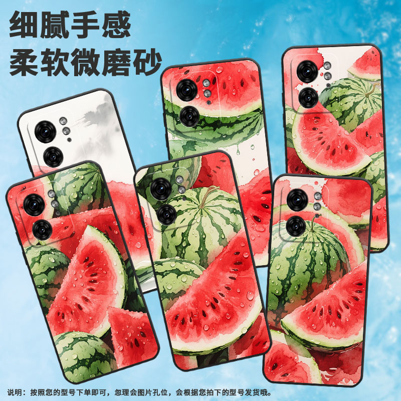 适用MOTOX30Pro手机壳XT2243-2新鲜大西瓜S50Neo摩托罗拉X40防摔Edge40高级50Ultra个性XT2401-2软壳保护套