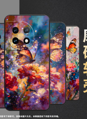 适用一加7pro手机壳hd1911全包1加oneplus8油画蝴蝶一+ace2pro防摔1+ace3pro/ace2高级0neplus12r保护套