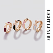 女 食指轻奢高级感 气质 百搭 V金工艺 H戒指