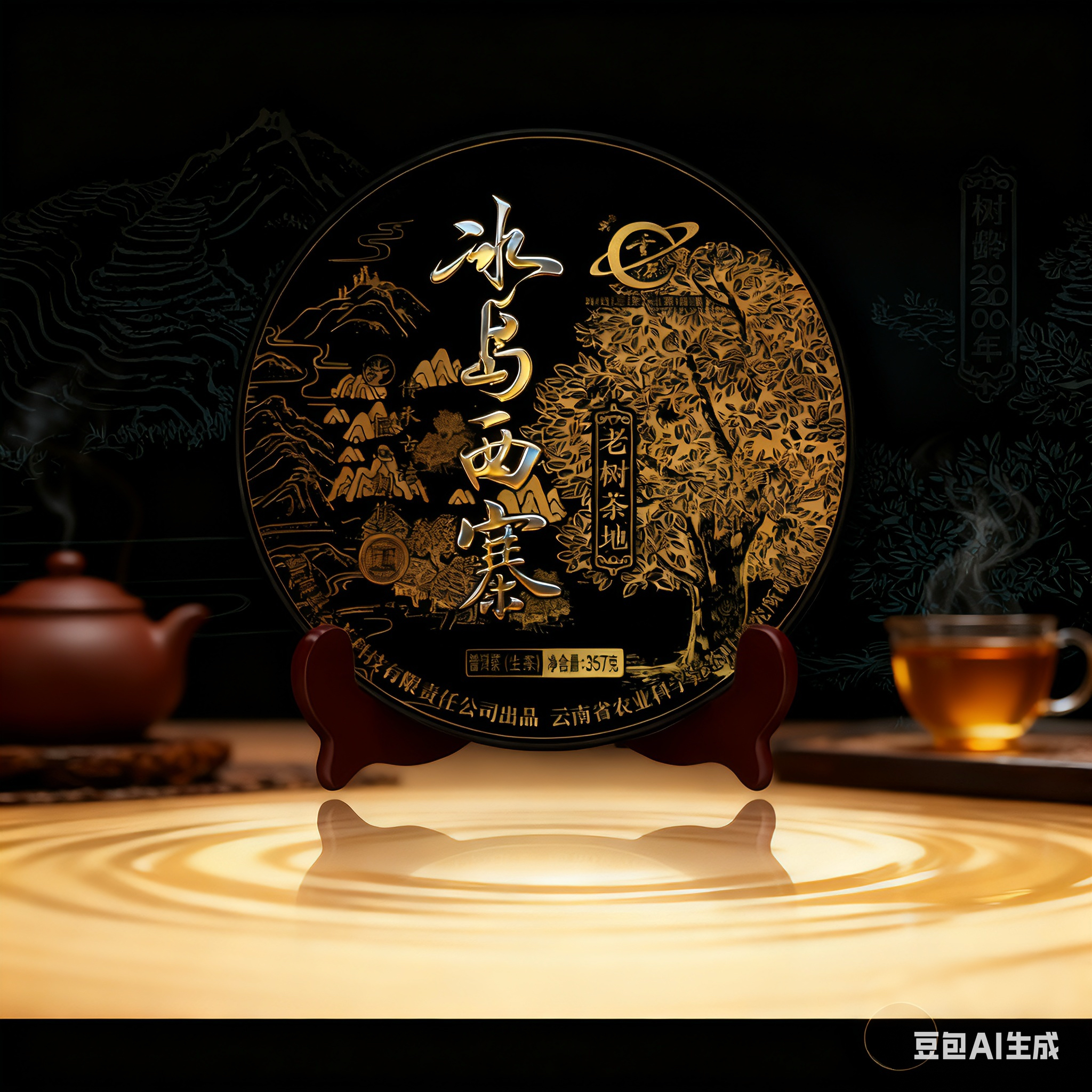 正宗云茶 茶科所冰岛西寨 老树茶地纯料普洱生茶 小青柑 茶礼