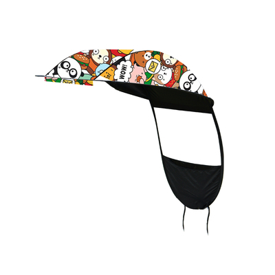 电动车雨棚遮阳伞加厚黑胶防晒