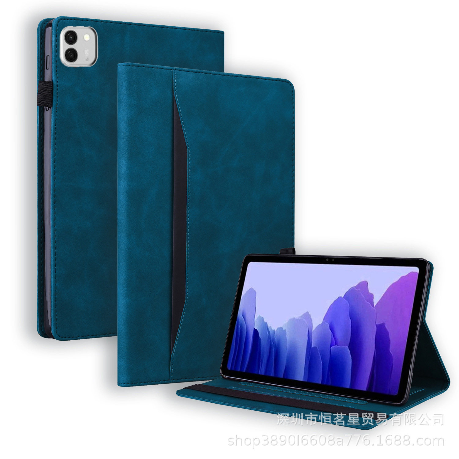 适用三星S8 Ultra平板皮套 Tab S9复古商务磨砂插卡支架保护套S11