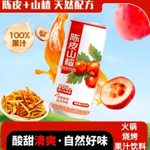 10罐双方有情陈皮山楂汁复合果汁
