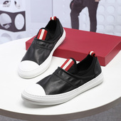 防臭懶人鞋 透气板鞋 真皮一脚蹬鞋 子男百搭小白鞋 男鞋 休闲皮鞋 夏季