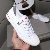 休闲皮鞋 真皮运动板鞋 欧洲站男鞋 2025秋季 小白鞋 男士 透气单鞋 新款