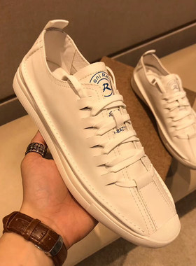 小白鞋头层软底透季新款真皮透气