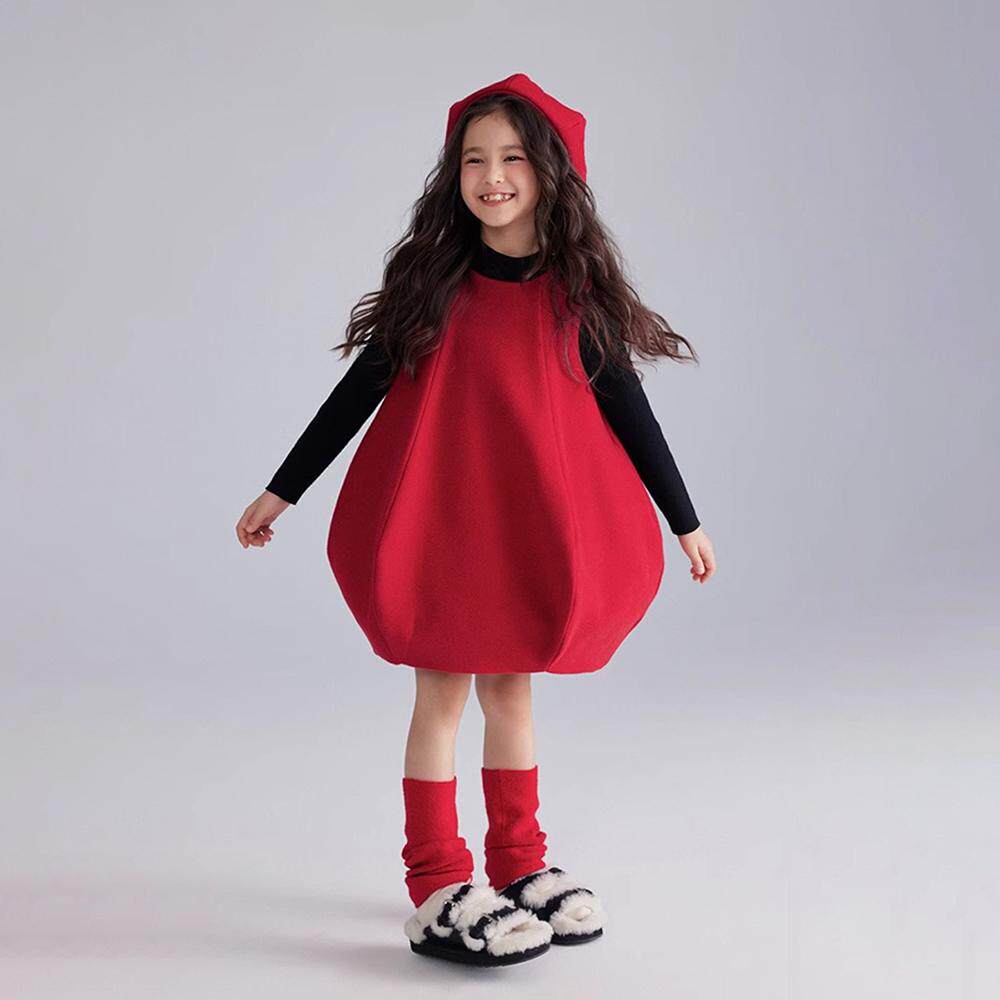 女童连衣裙红色拜年服秋冬新年衣服儿童洋气毛呢背心裙宝宝灯笼裙,童装/婴儿装/亲子装,连衣裙,淘宝优惠券,粉丝福利购,淘宝优惠卷
