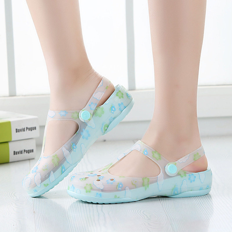 2019新款女拖鞋夏洞洞鞋女凉鞋变色玛丽珍平底果冻鞋沙滩鞋防滑在类目 童鞋/婴儿鞋/亲子鞋, 凉鞋中 - 来自Buy2taobao.com提供专业的淘宝代购服务