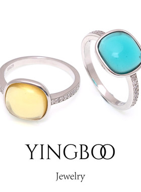 yingboos925银原创女方糖戒指