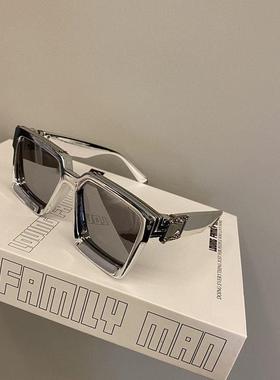 异形眼镜框明星同款太阳镜欧美潮人复古嘻哈街拍眼镜女ins风网红