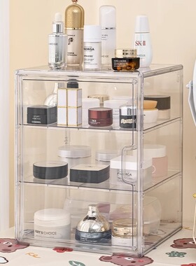 包包收纳盒透明手办香水化妆品奢侈品亚克力防尘放包CD专辑展示柜