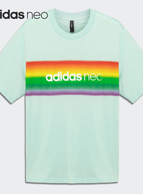 Adidas/阿迪达斯正品夏季新款男女休闲运动圆领短袖 H65035