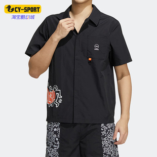 阿迪达斯正品 衬衫 夏季 男子运动短袖 HD7260 新款 Adidas