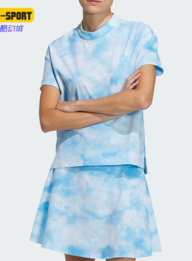 Adidas/阿迪达斯正品W PG SS MOCK女士高尔夫运动短袖IK9809