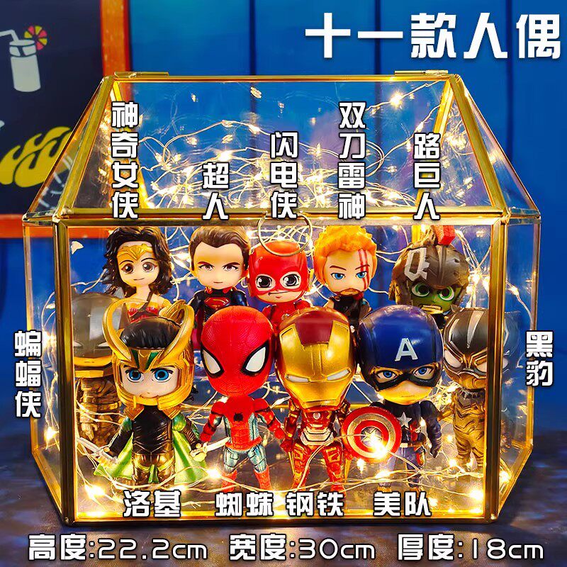 现货钢铁侠灭霸洛基人偶手办礼物