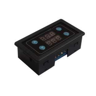 新品5折数显时间继电器定时延时循环控制继电器模块220V24V12V5V