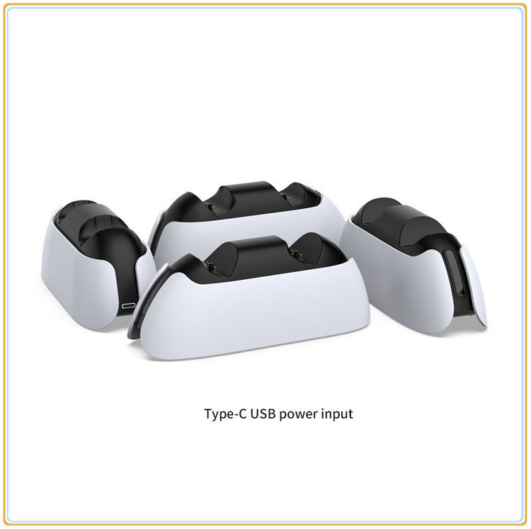 DOBE GENUINE PS5 GAME HANDLE DOUBLE SEAT CHARGER P5 HANDLE CHARGING SEAT PS5 HANDLE CHARGER LED LIGHT