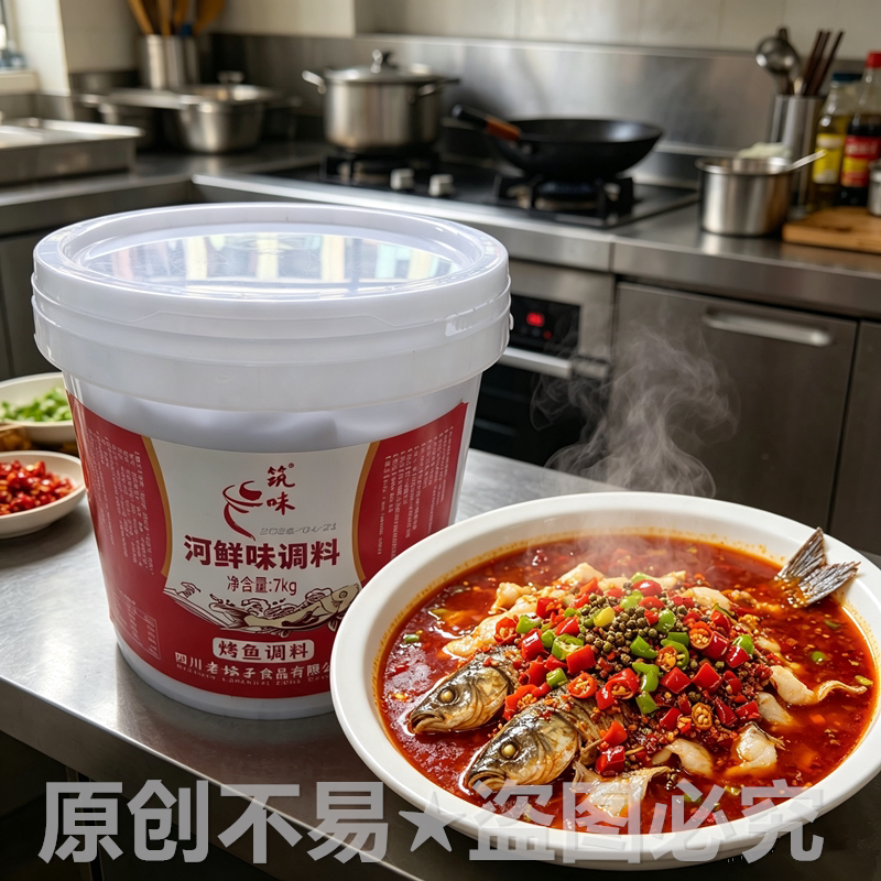 老坛子筑味河鲜烤鱼秘制调料