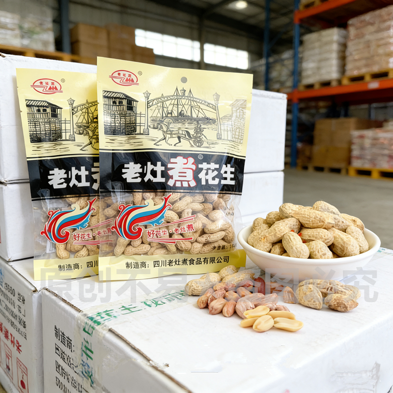 四川特产老灶煮五香带壳花生