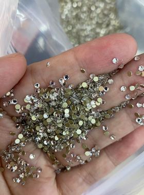 超施华8大8小面3MMS12号白色美甲钻DIY饰品手机壳超闪一包1440洛