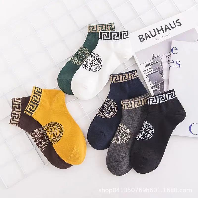 袜子男春夏新款男士袜子学院风运动短袜船袜低帮潮袜短筒潮牌