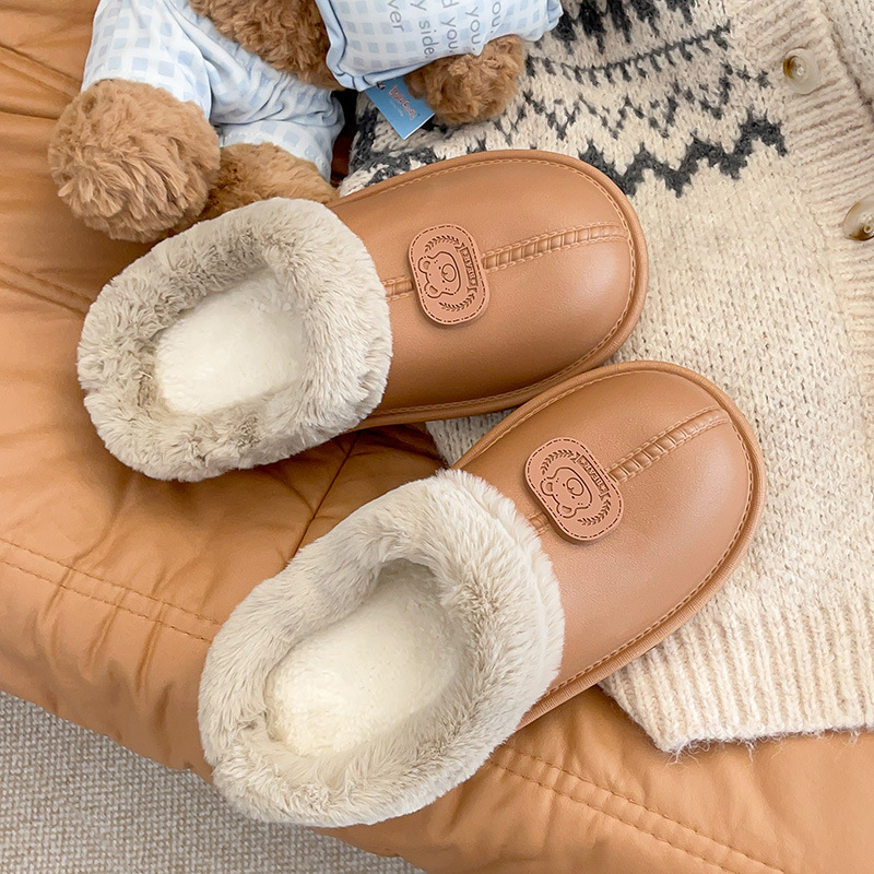 冬季室内宿舍保暖新款eva棉拖鞋女休闲加绒居家轻便平底外穿棉鞋