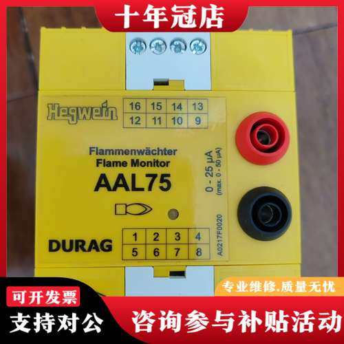 议价AAL75海格文火焰程控器Hegwein火焰放大器检测器可维修
