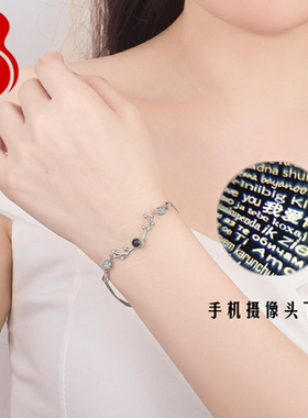 纯银表白麋鹿角多层镶钻首饰品