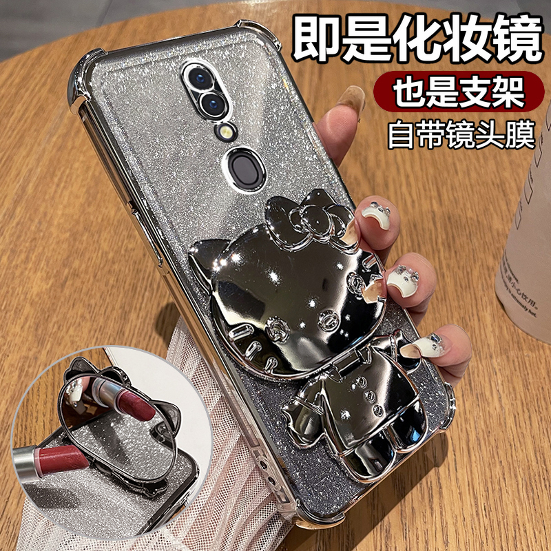 oppoA9硅胶kt猫化妆镜手机壳