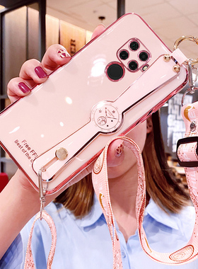 适用华为nova5ipro手机壳nove5z腕带保护SPN一AL00硅胶套nowa镜头全包note软壳防摔ipor网红novo挂绳ip0r女潮