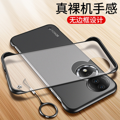 荣耀80亚克力简约手机壳无边框