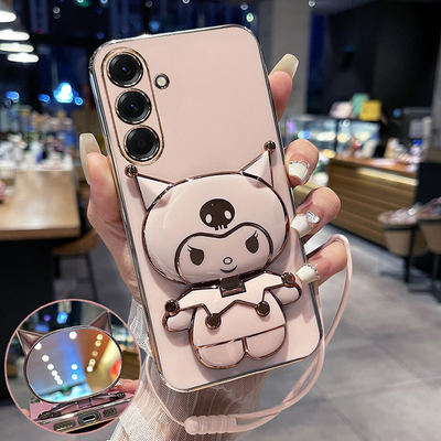 三星a56可爱库洛米支架镜子壳