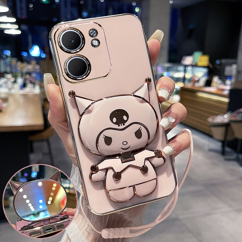 适用oppoa5x手机壳oppo保护a5x软硅胶套5g全包防摔PKW110卡通opa新款0pp0可爱女oppopkw库洛米x5g带支架镜子