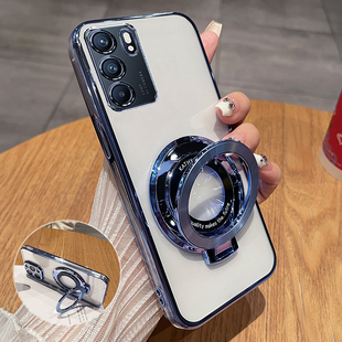 适用opporeno6手机壳reno6pro透明5G保护硅胶套oppo全包防摔软壳opopreno男女潮opporeon新款reon带支架65g高