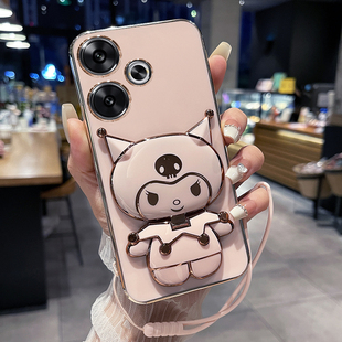 适用红米note13R手机壳小米redmi13R保护硅胶套5G全包防摔软壳redminote可爱卡通女潮noto新款r5g带支架镜子