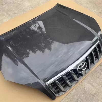 适用于丰田霸道LC120改轻量化碳纤维机盖 Prado 2700 4000引擎盖