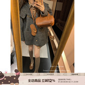 DDXZ夕子韩系百搭灰色斗篷外套气质高级感中长款 遮肉显瘦毛呢外套