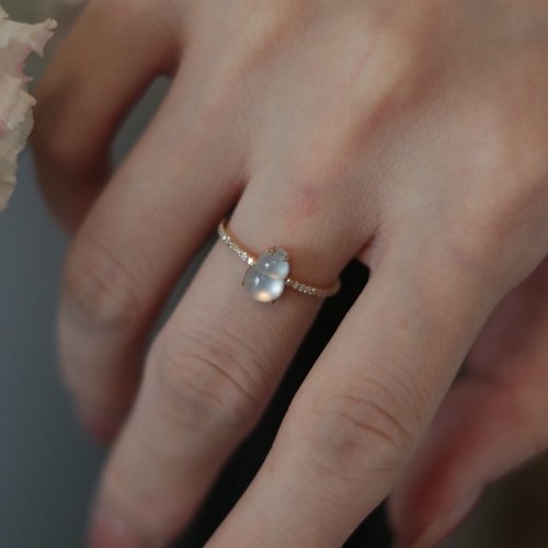 和颜悦色翡翠葫芦戒指天然珍宝