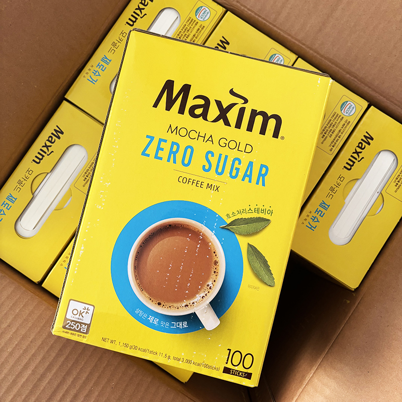 韩国进口麦馨咖啡 麦馨零糖 0糖咖啡 100条装 1150g