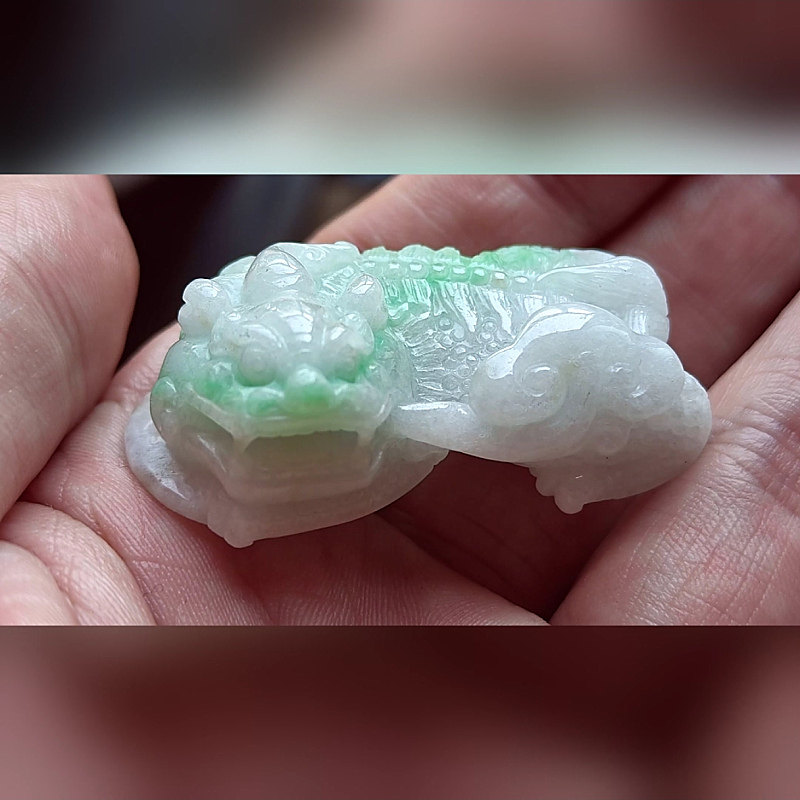 4727翡翠貔貅吊坠男女冰糯种高端玉石器霸王皮丘挂件天然A货招财