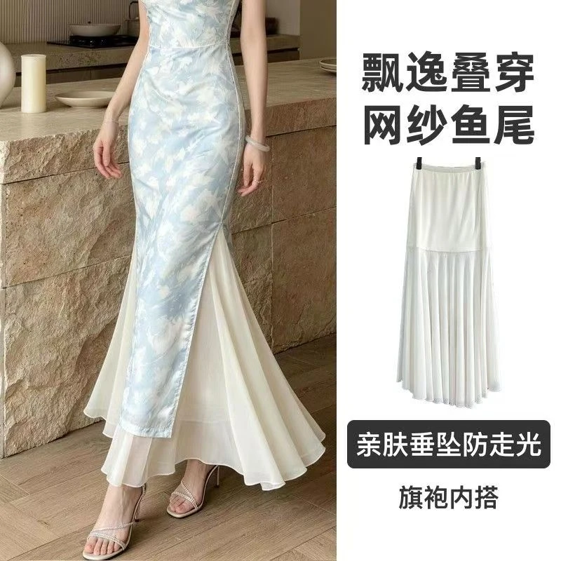 旗袍汉服防走光内搭衬裙