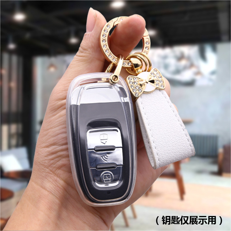 适用财门电动伸缩门道闸空降闸遥控钥匙包厂门遥控塑料透明保护套