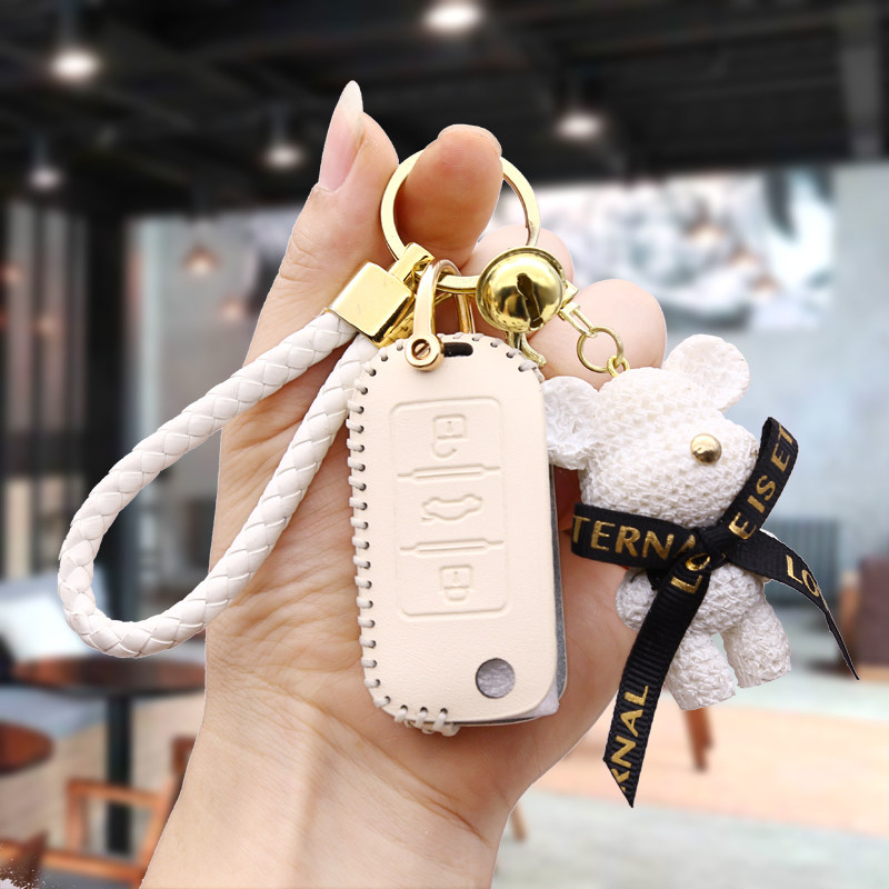 适用盛昊F3plus钥匙套盛昊v6昊悦海宝三轮电动车遥控钥匙保护包扣