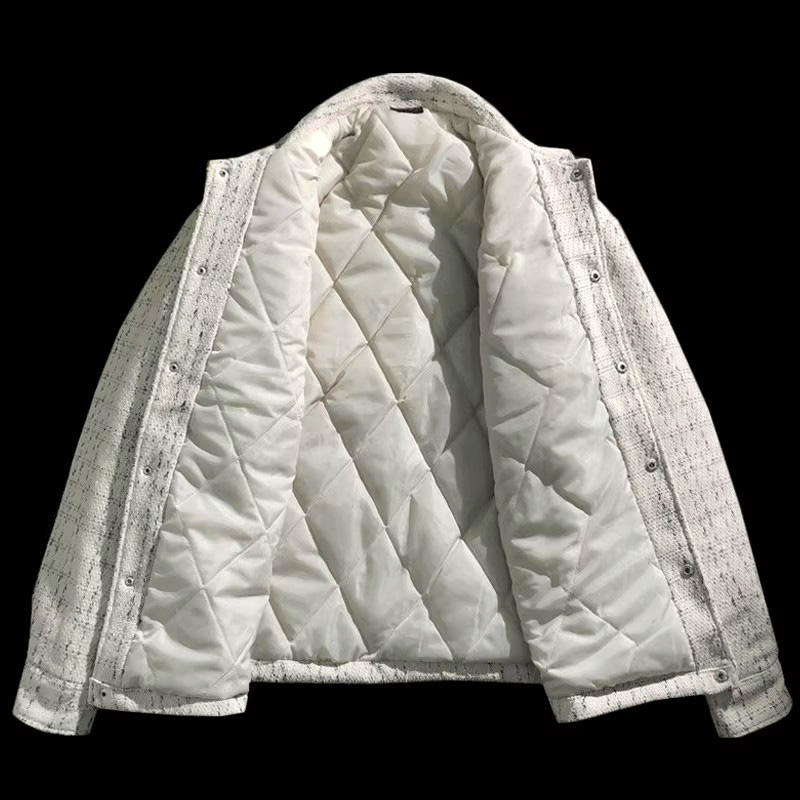 秋冬小香风外套男高级感男生棉服