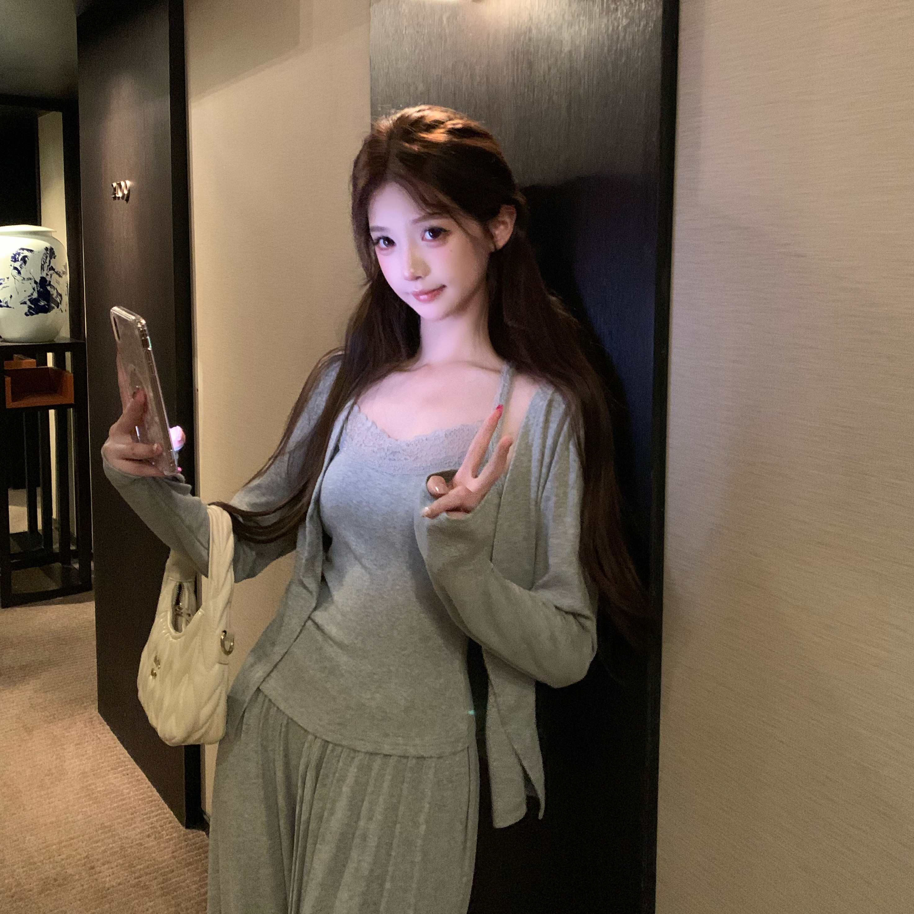 欧若拉A类莫代尔三件套带胸垫