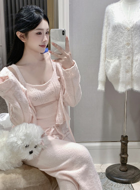 纯欲少女保暖软绵绵家居服可外穿